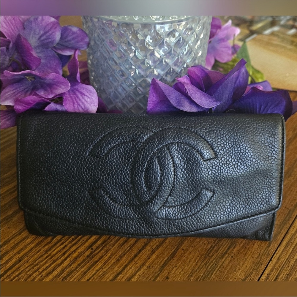 Chanel double flap wallet